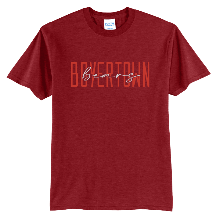 Boyertown Bears Tee | Modern Type School Spirit Shirt