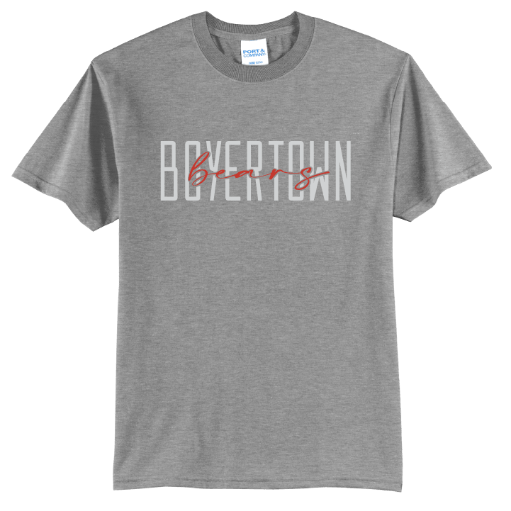 Boyertown Bears T-Shirt | Modern Type School Spirit Shirt