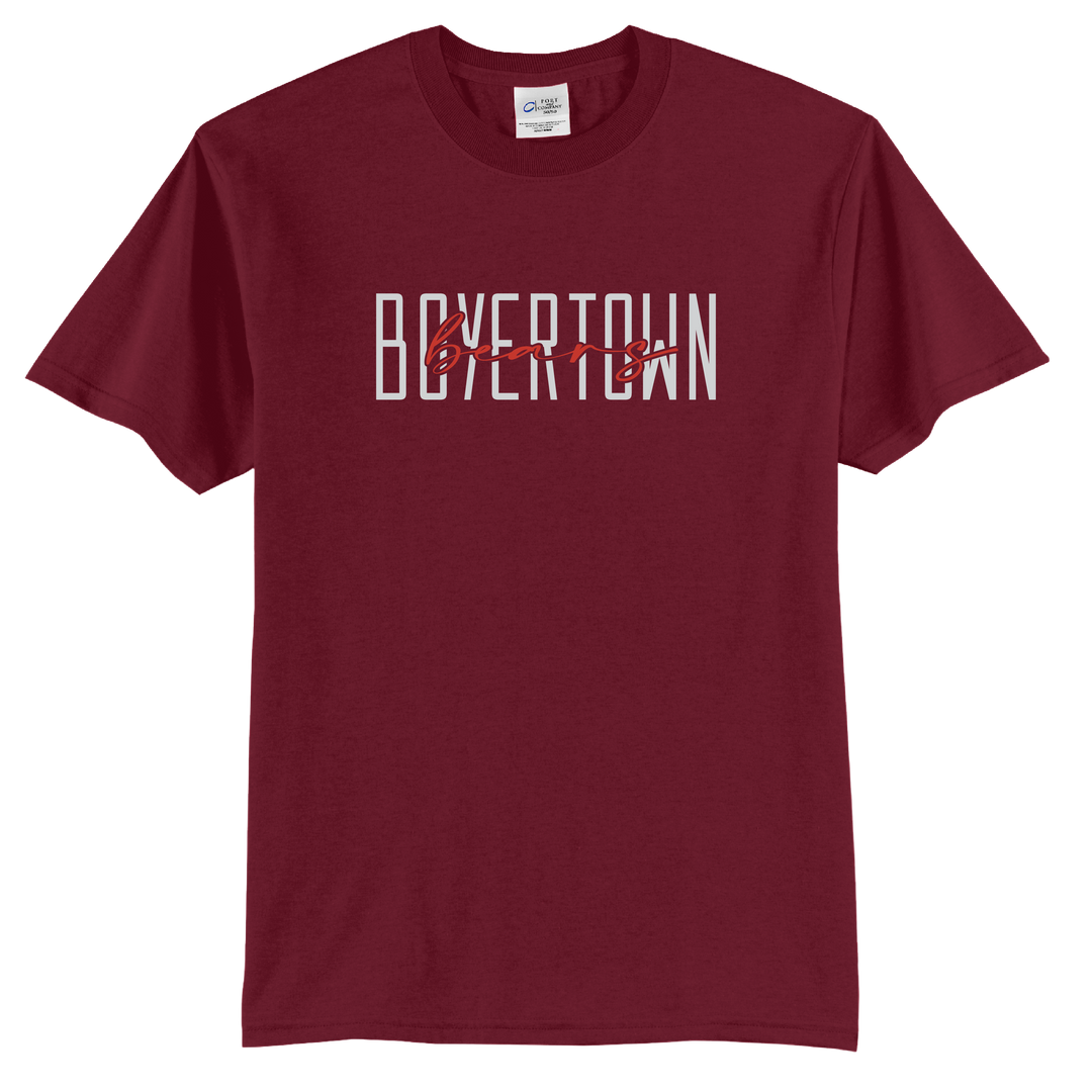 Boyertown Bears T-Shirt | Modern Type School Spirit Shirt
