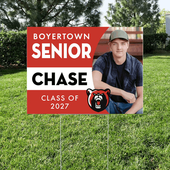 Boyertown senior yard sign