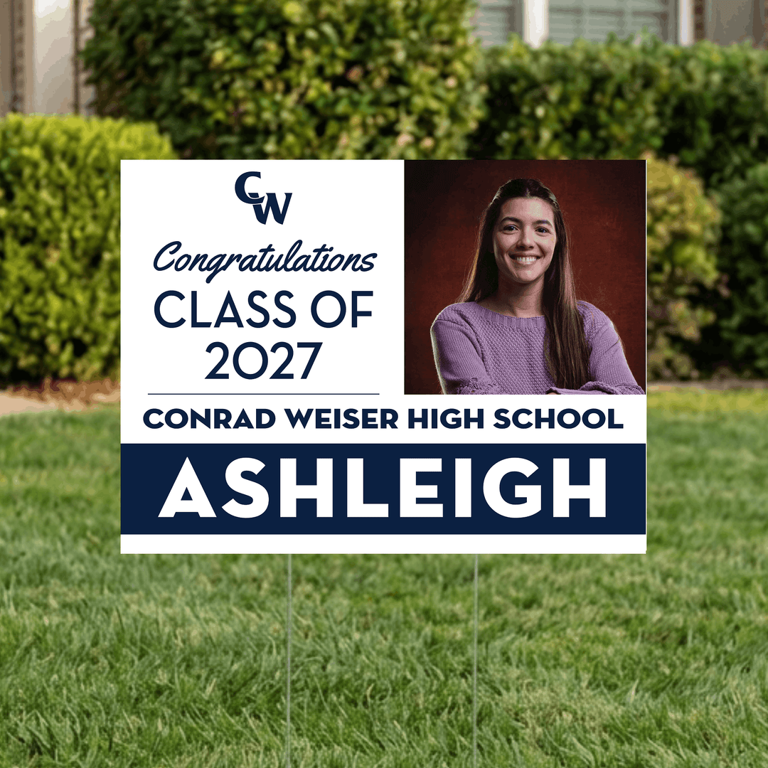 Conrad Weiser senior yard sign