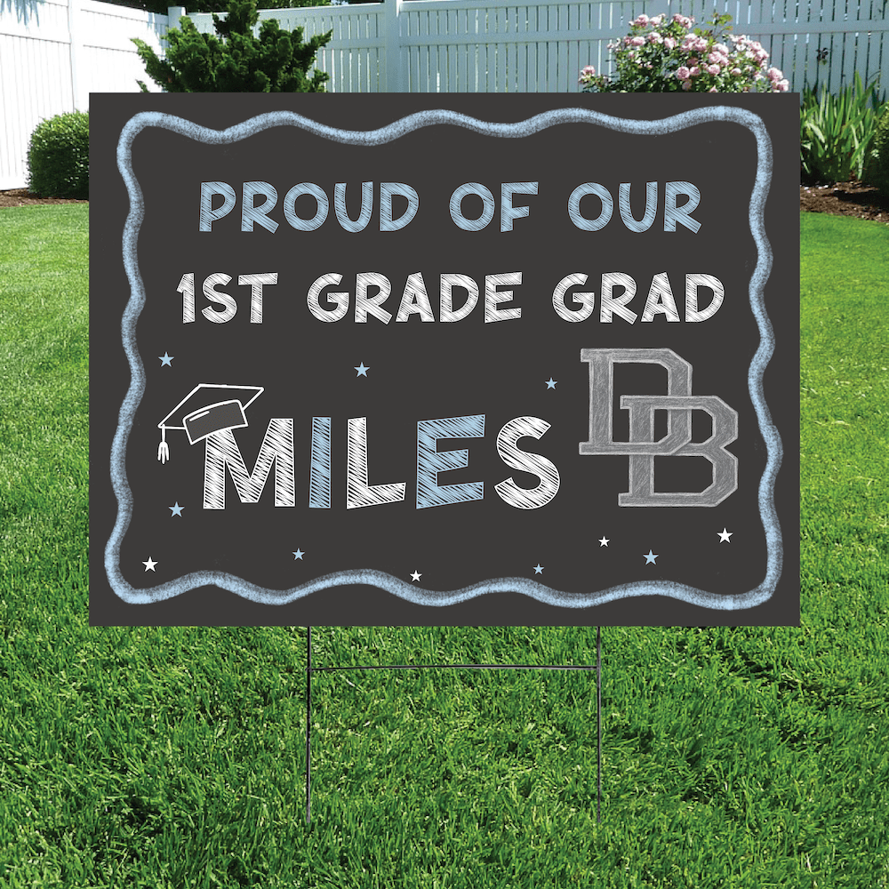 Chalkboard Grad Yard Sign
