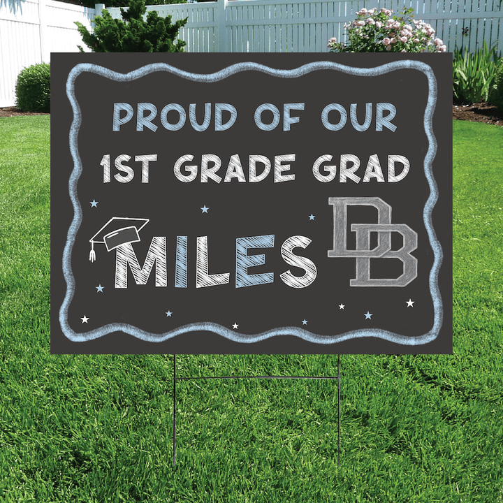 Chalkboard Grad Yard Sign