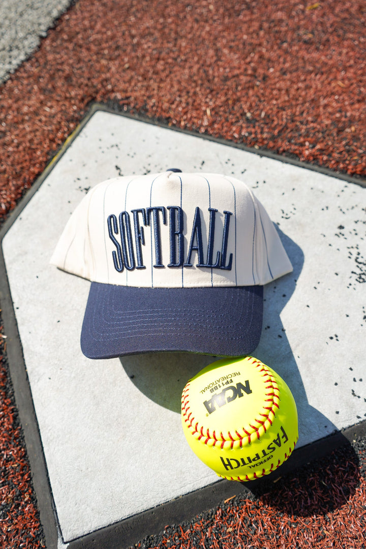 Softball - Striped Trucker Hat