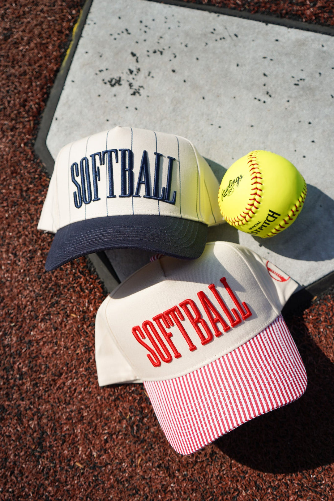 Softball - Striped Trucker Hat