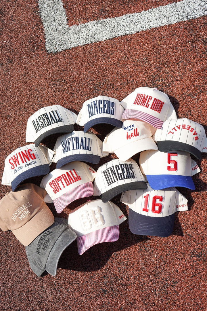 Swing Batter Batter - Navy Pinstripe Trucker Hat