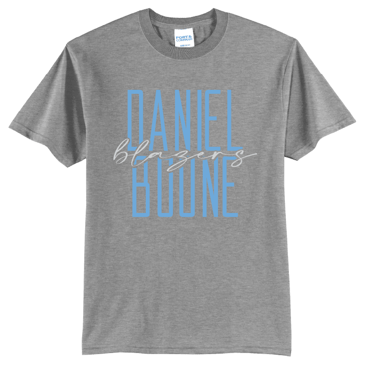 Daniel Boone Blazers Stacked Script T-Shirt | School Spirit Tee