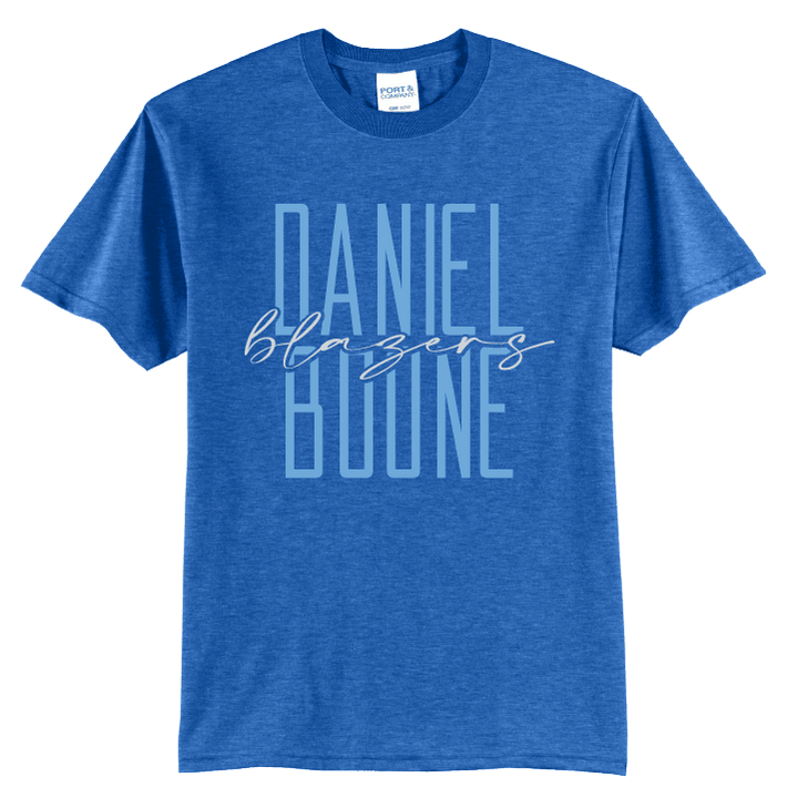 Daniel Boone Blazers Stacked Script T-Shirt | School Spirit Tee