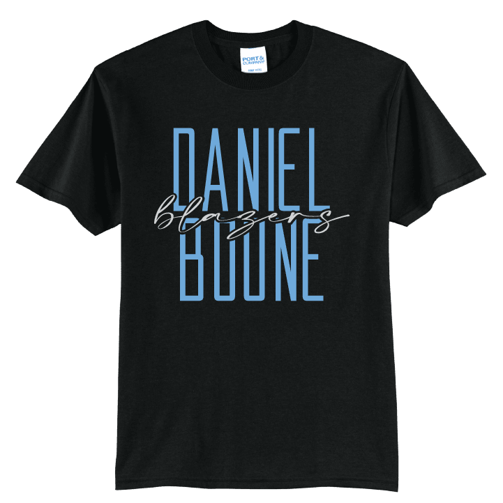 Daniel Boone Blazers Stacked Script T-Shirt | School Spirit Tee