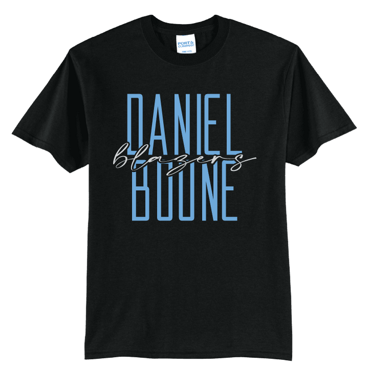 Daniel Boone Blazers Stacked Script T-Shirt | School Spirit Tee