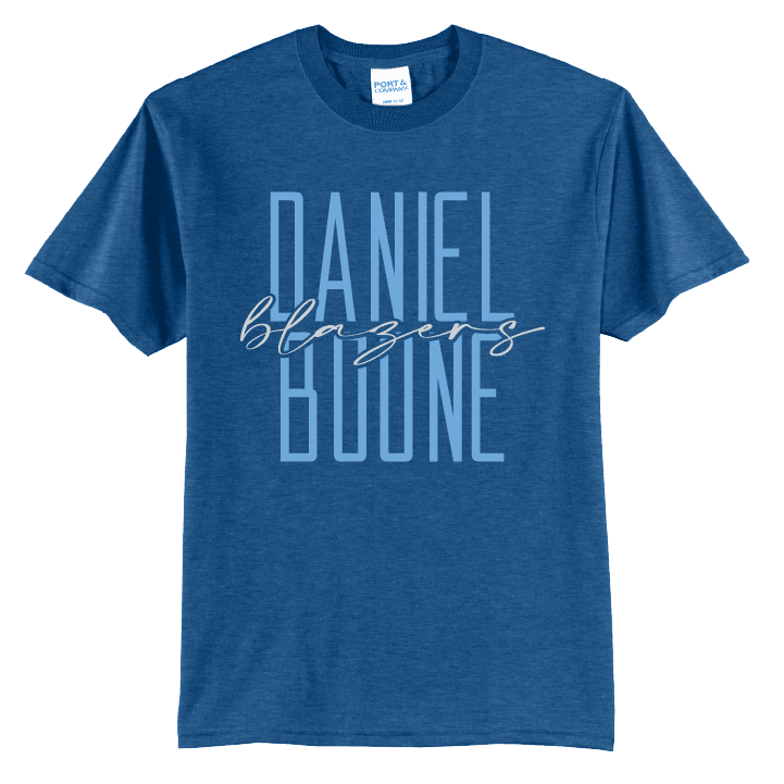Daniel Boone Blazers Stacked Script T-Shirt | School Spirit Tee
