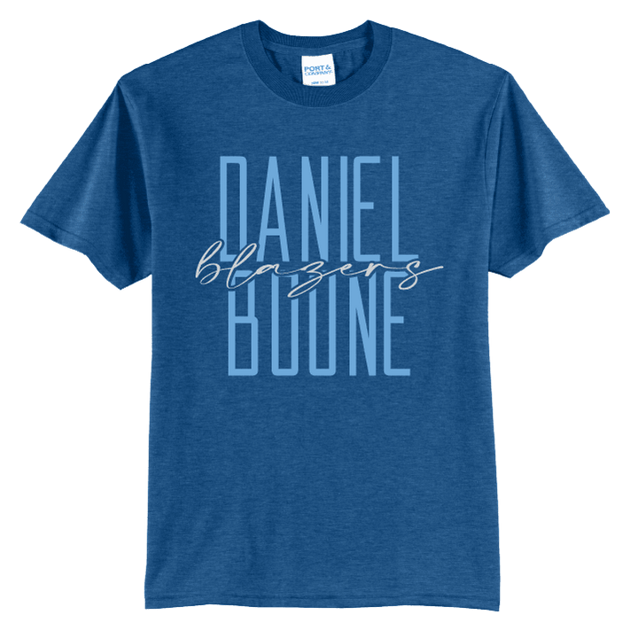 Daniel Boone Blazers Stacked Script T-Shirt | School Spirit Tee