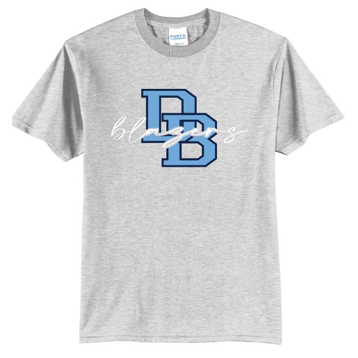 Daniel Boone Blazers DB Script T-Shirt | Varsity Monogram Spirit Tee
