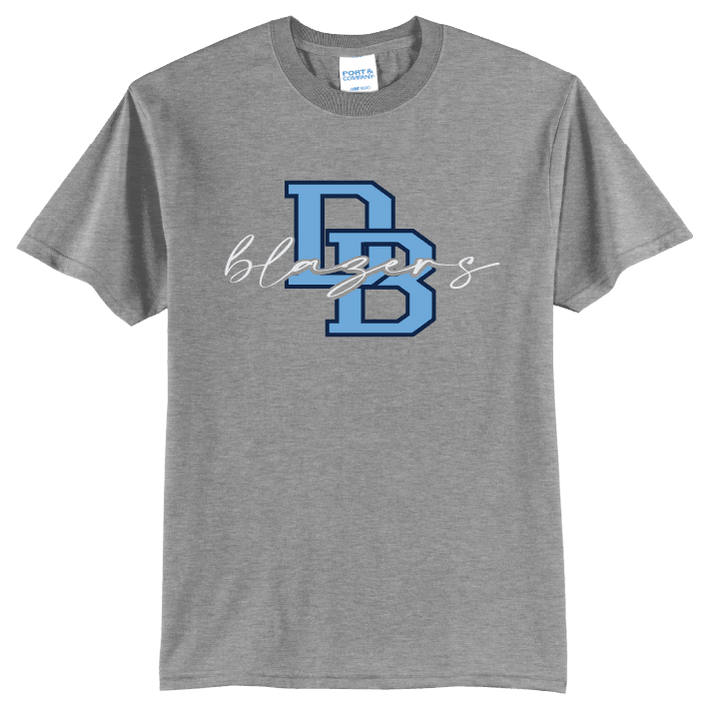 Daniel Boone Blazers DB Script T-Shirt | Varsity Monogram Spirit Tee