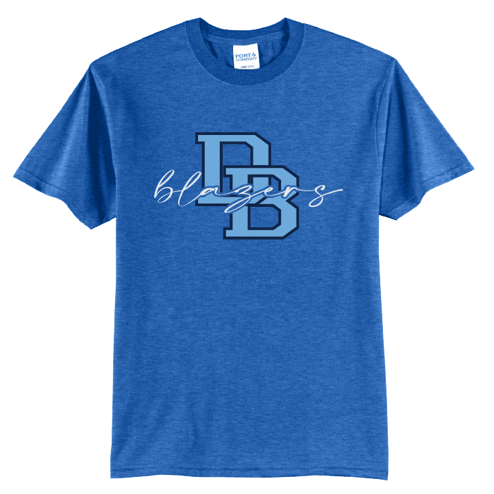 Daniel Boone Blazers DB Script T-Shirt | Varsity Monogram Spirit Tee