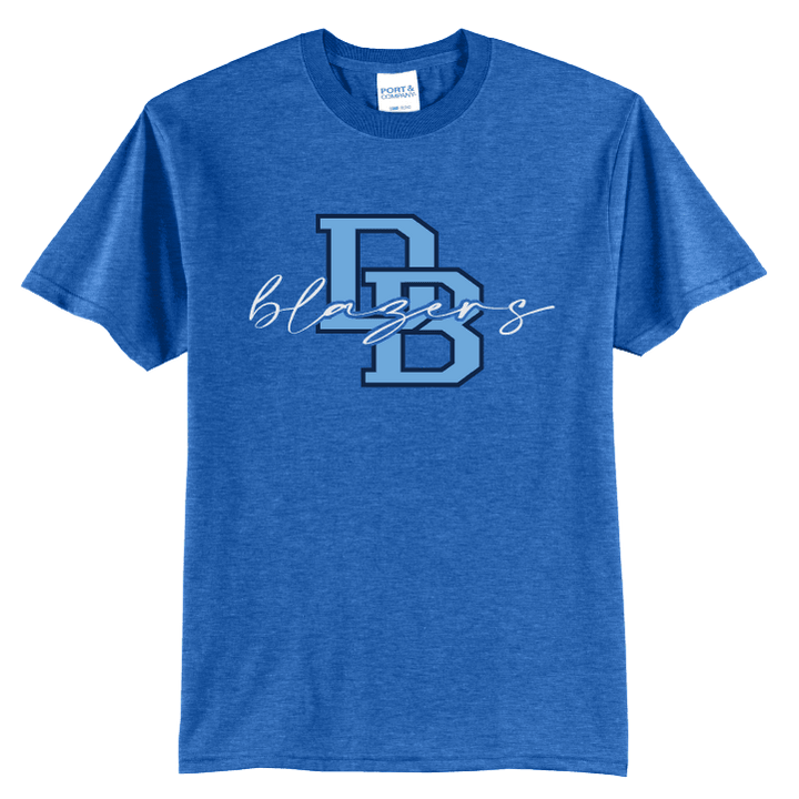 Daniel Boone Blazers DB Script T-Shirt | Varsity Monogram Spirit Tee