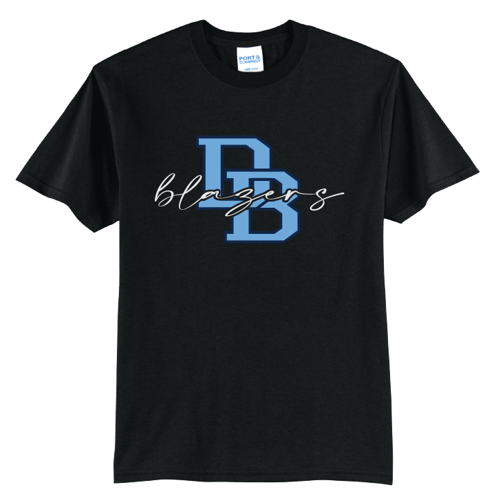 Daniel Boone Blazers DB Script T-Shirt | Varsity Monogram Spirit Tee