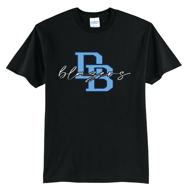 Daniel Boone Blazers DB Script T-Shirt | Varsity Monogram Spirit Tee