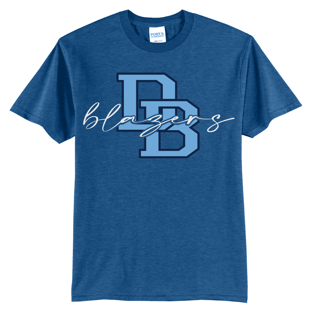 Daniel Boone Blazers DB Script T-Shirt | Varsity Monogram Spirit Tee