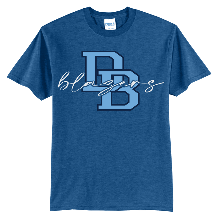 Daniel Boone Blazers DB Script T-Shirt | Varsity Monogram Spirit Tee