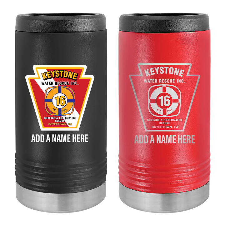 Keystone Water Rescue Skinny Can Coolers