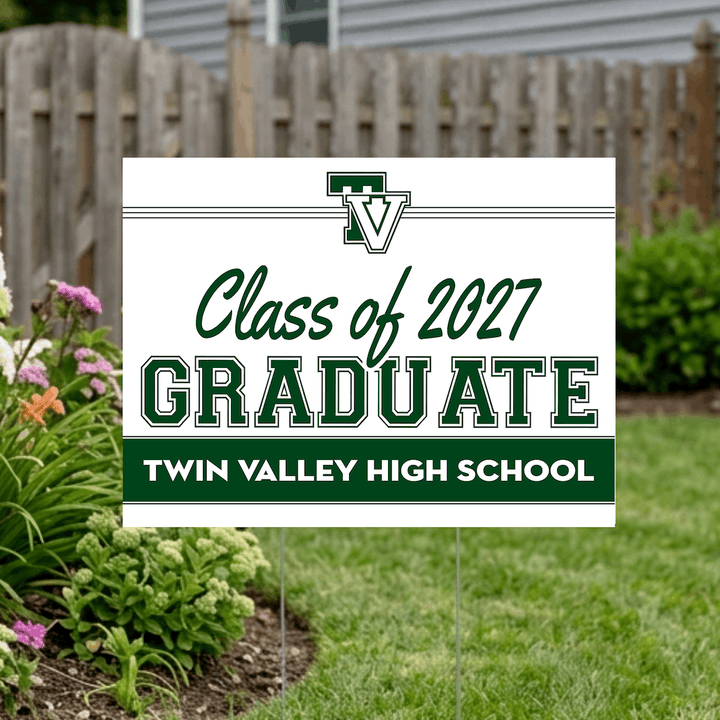 Class of 2027 Twin Valley Graduate Yard Signs