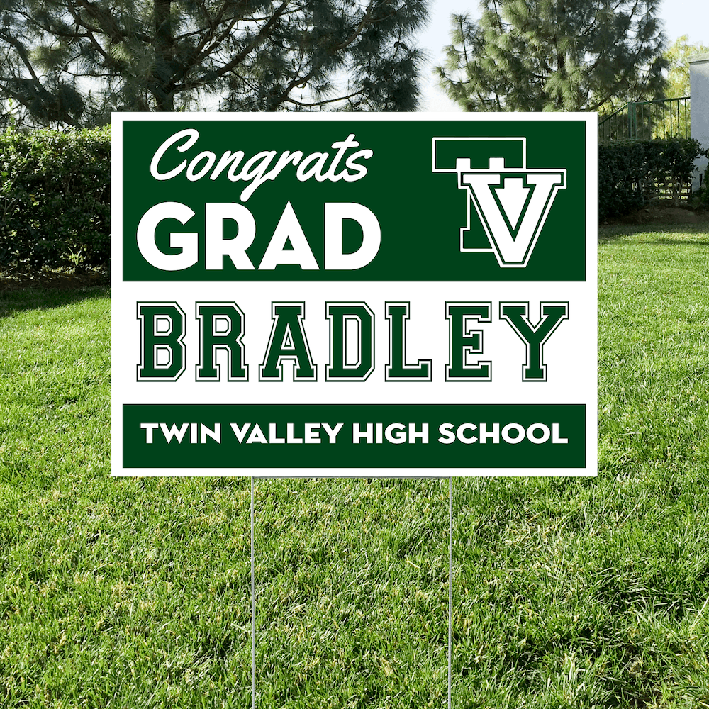 Class of 2027 Twin Valley Graduate Yard Signs