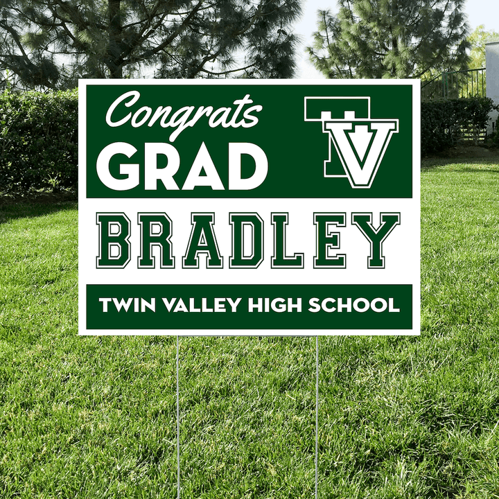 Class of 2027 Twin Valley Graduate Yard Signs