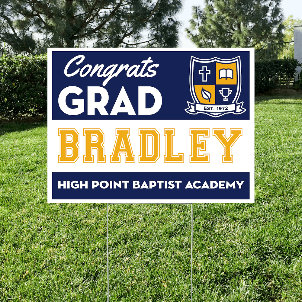 Class of 2027 High Point Graduate Yard Signs