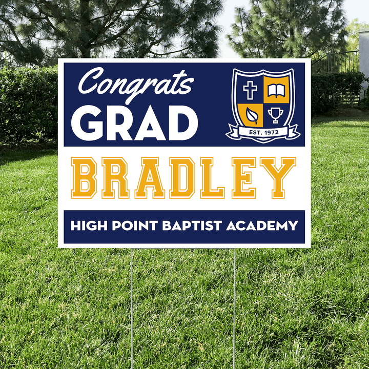 Class of 2027 High Point Graduate Yard Signs