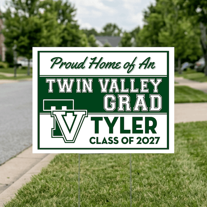 Class of 2027 Twin Valley Graduate Yard Signs