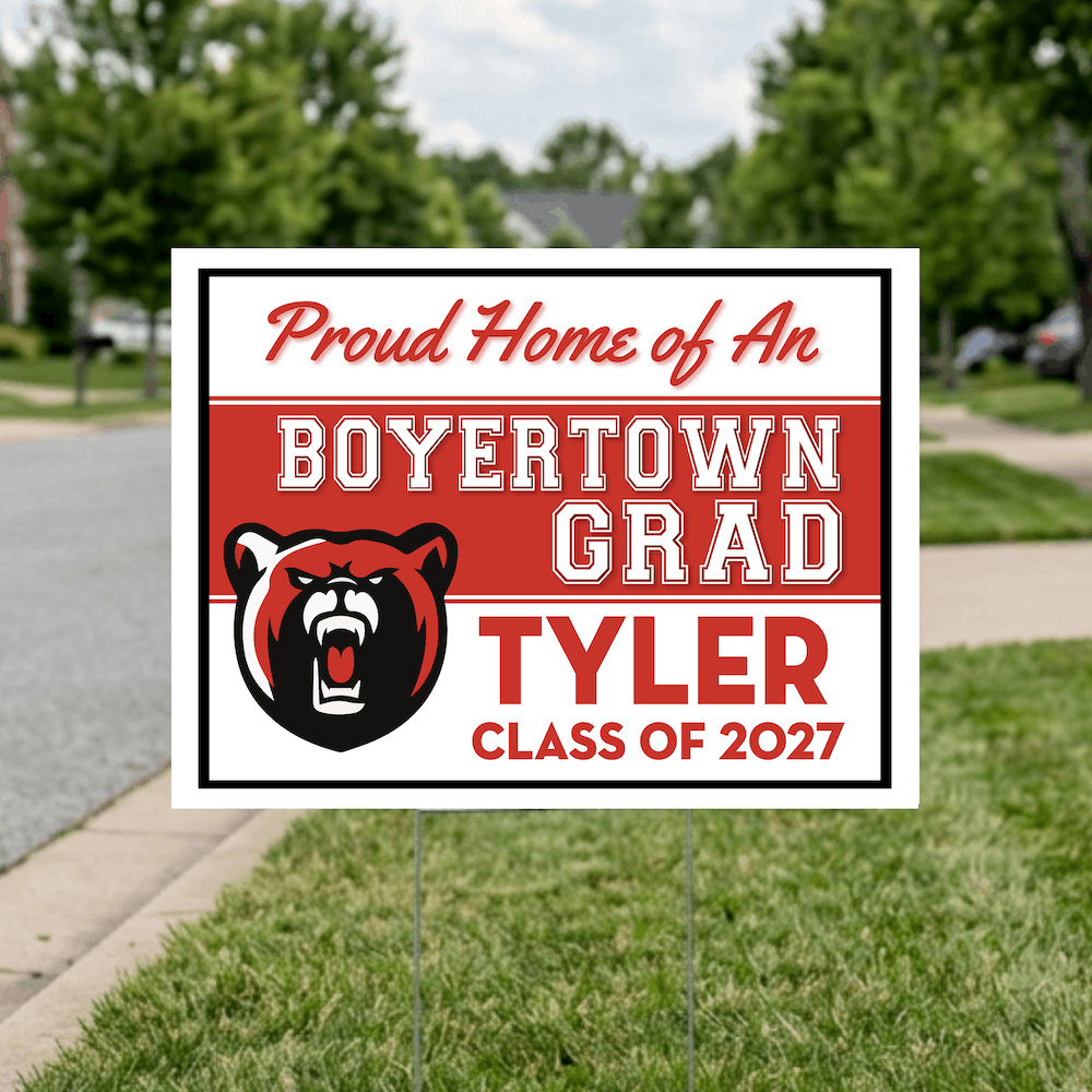 Class of 2027 Boyertown Graduate Yard Signs