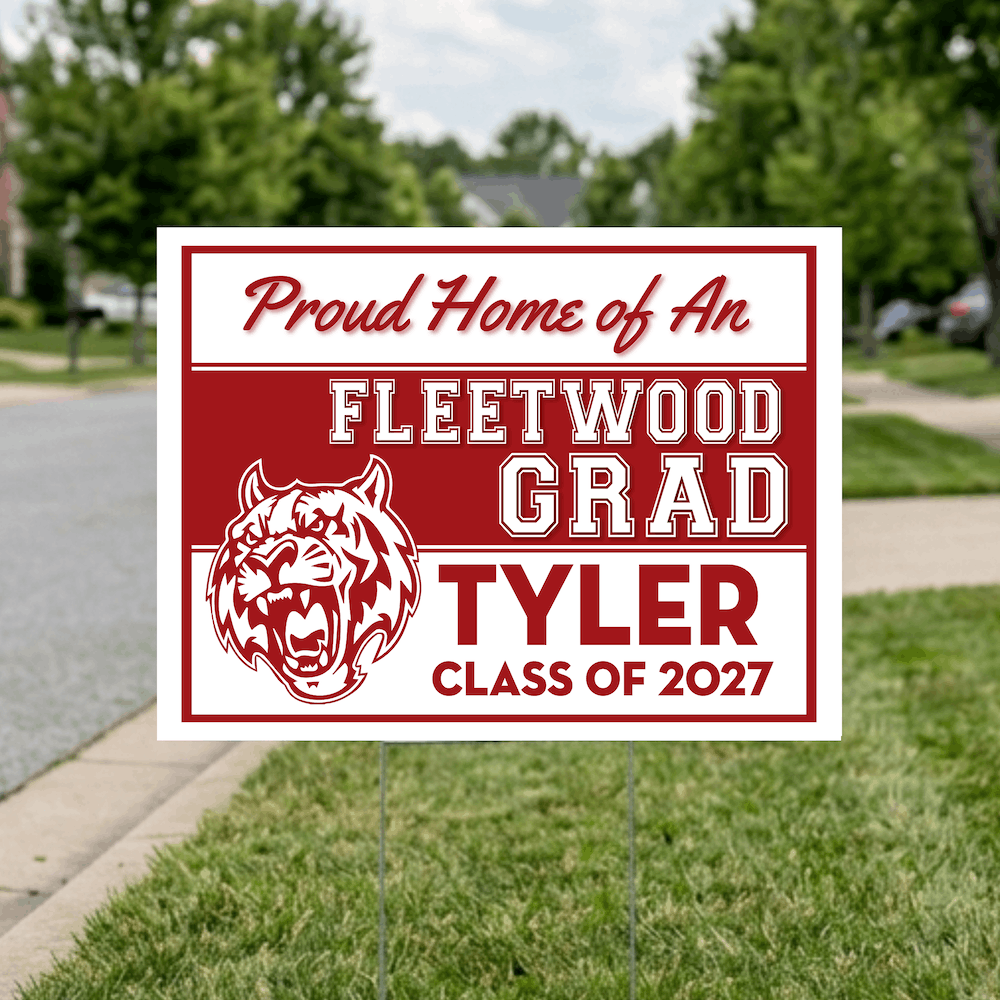 Class of 2027 Fleetwood Graduate Yard Signs