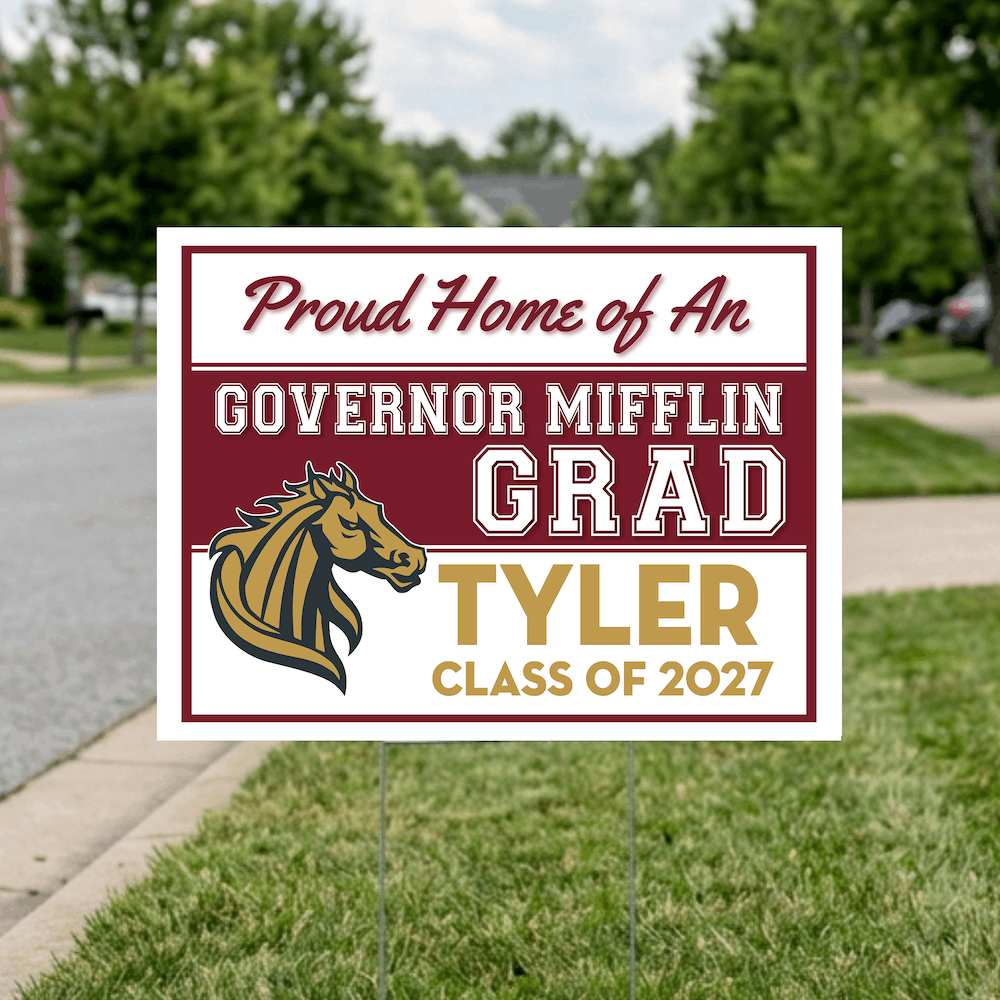 Class of 2027 Governor Mifflin Graduate Yard Signs