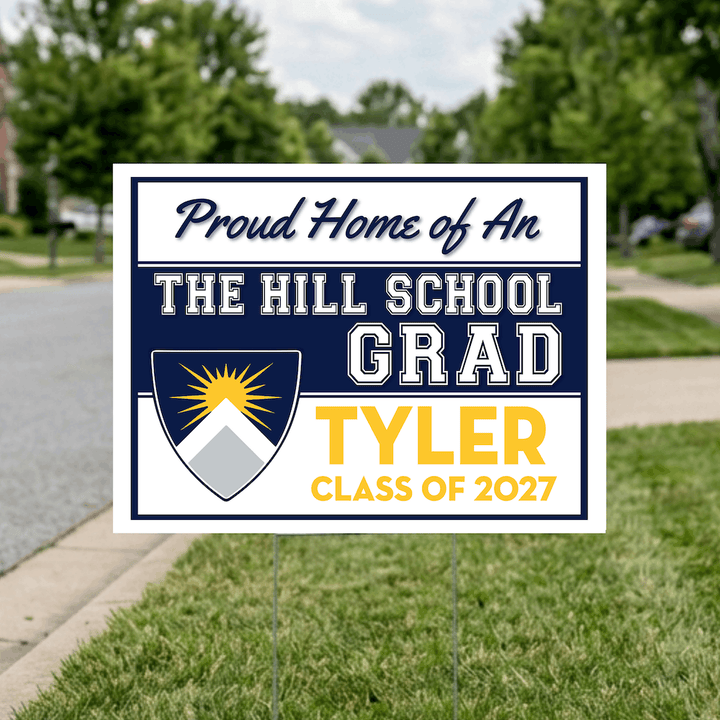 Class of 2027 Hill School Graduate Yard Signs