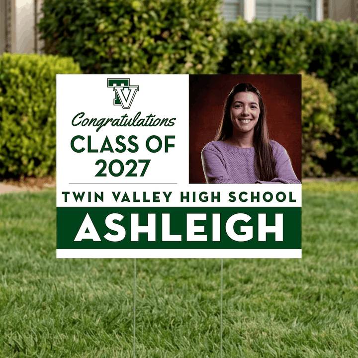 Class of 2027 Twin Valley Graduate Yard Signs
