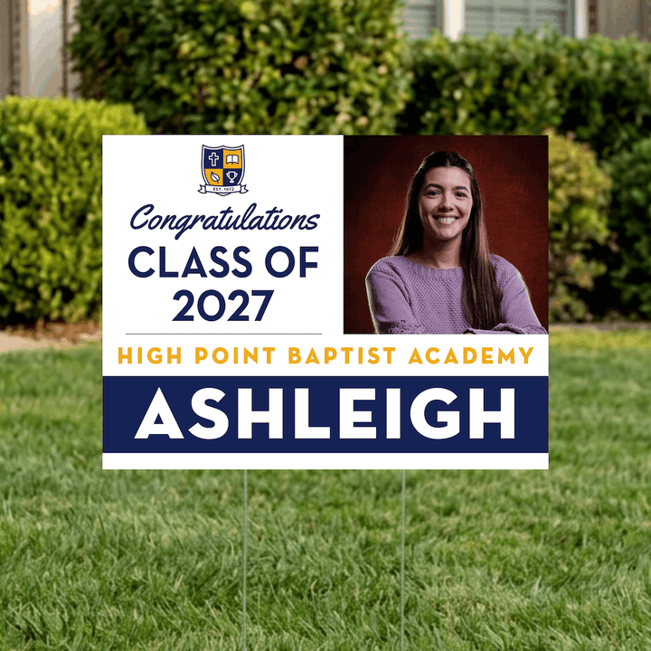 Class of 2027 High Point Graduate Yard Signs