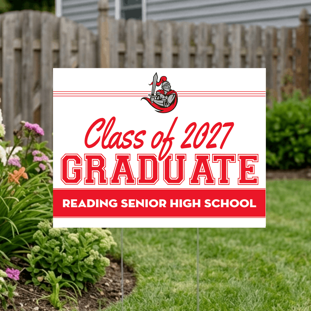 Class of 2027 Reading High Graduate Yard Signs