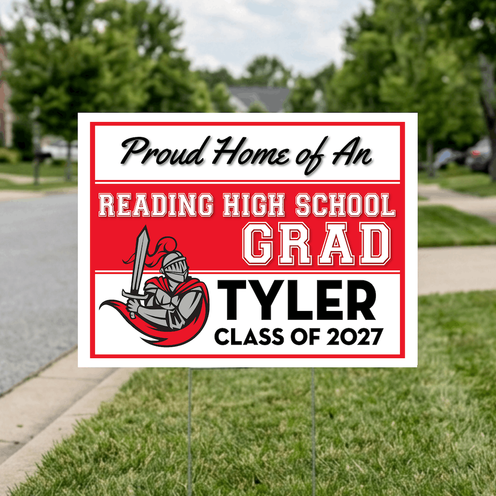 Class of 2027 Reading High Graduate Yard Signs