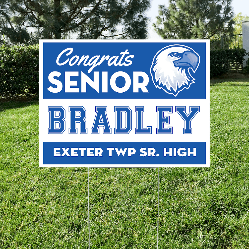 Exeter senior yard sign