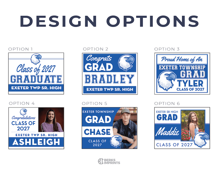 Class of 2027 Exeter Graduate Yard Signs
