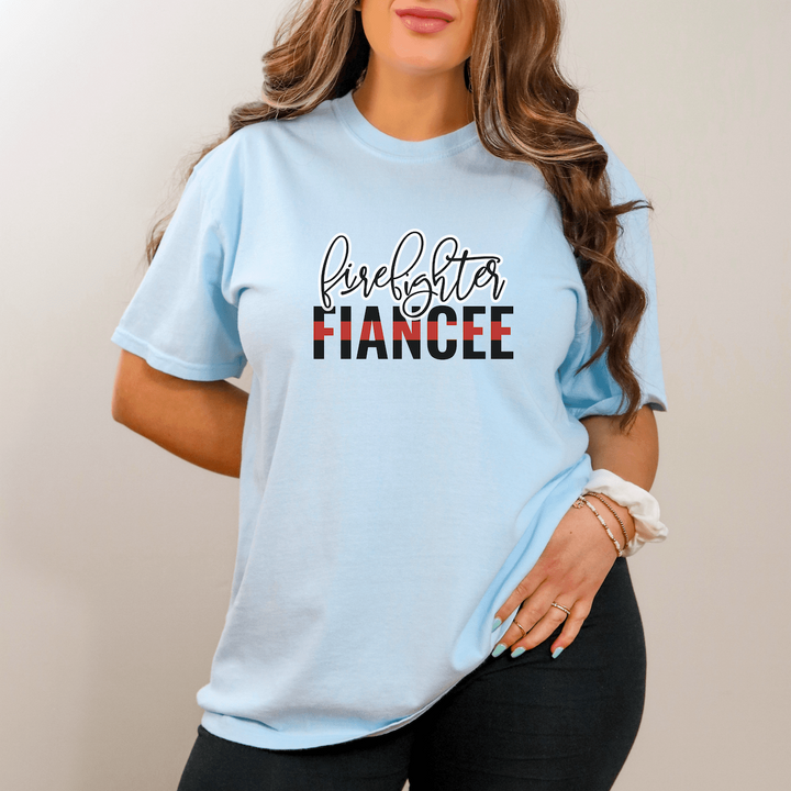 Thin Red Line Firefighter Fiancee T-Shirt