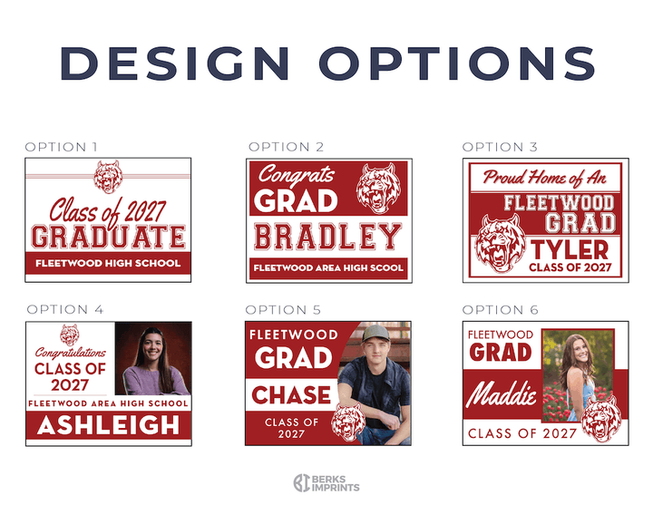 Class of 2027 Fleetwood Graduate Yard Signs