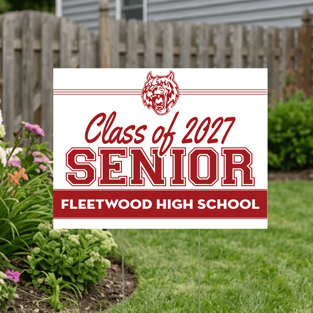 Fleetwood senior yard sign