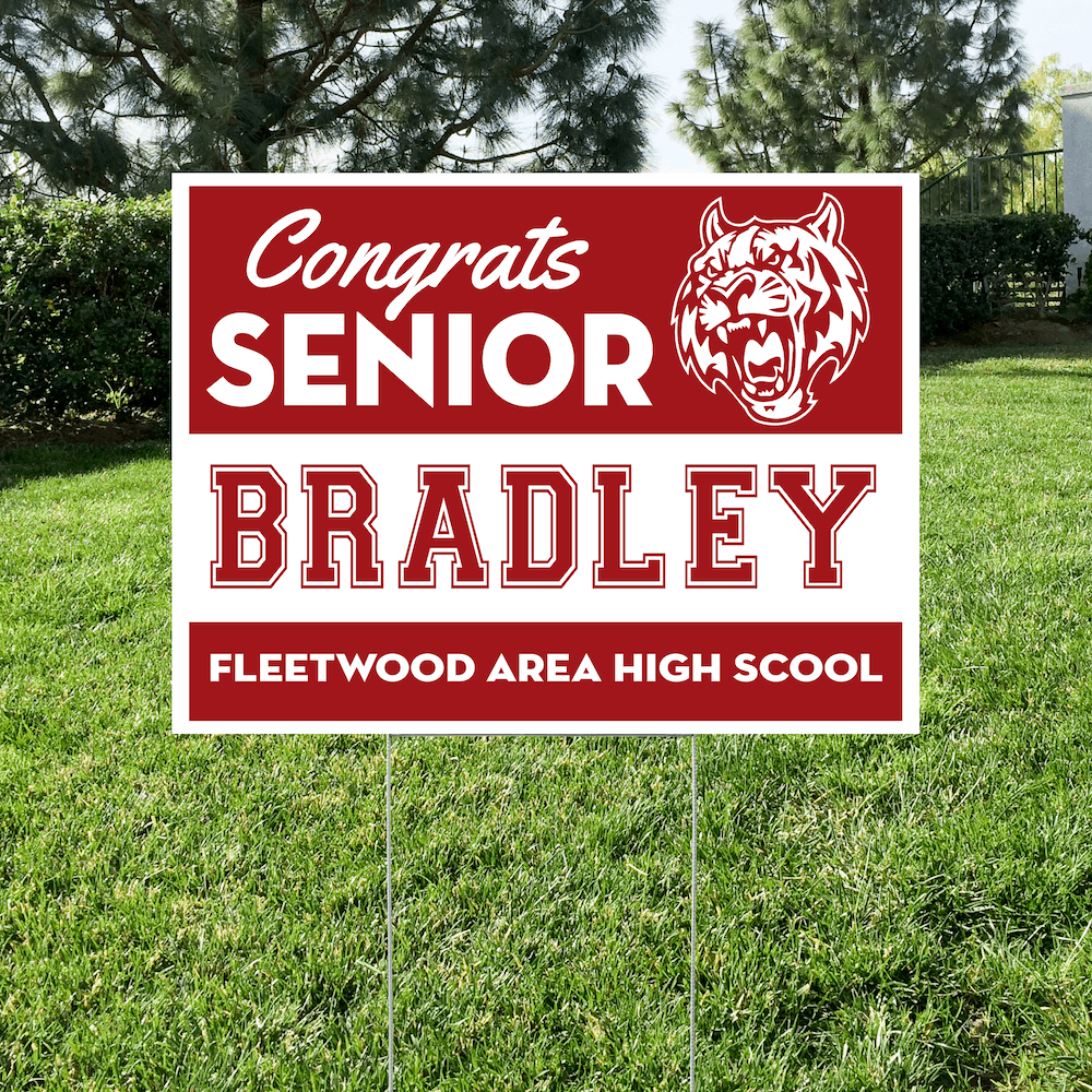Fleetwood senior yard sign