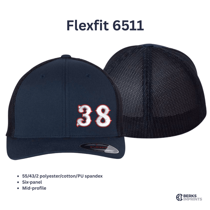 Custom Fire Department Number Embroidered Hat