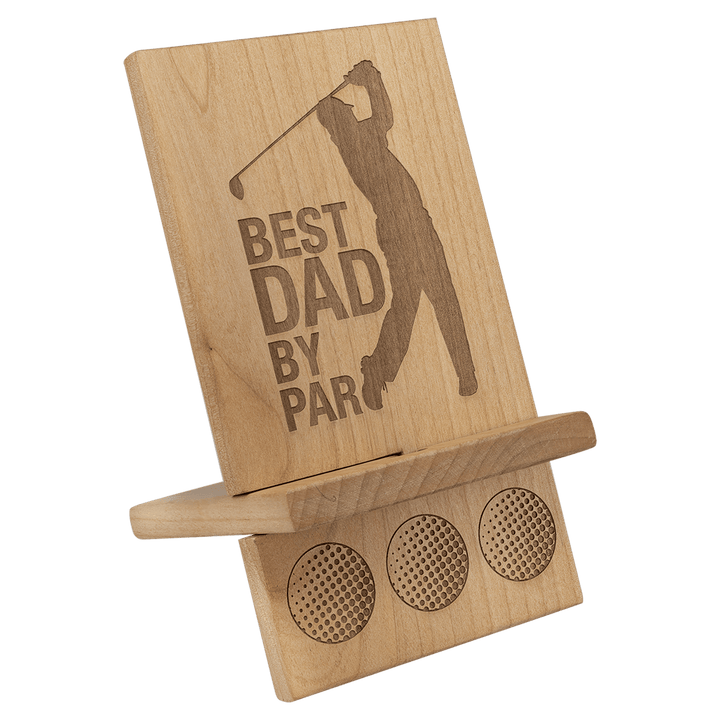 4 1/2" x 8" (Phone) red alder phone and tablet easel
