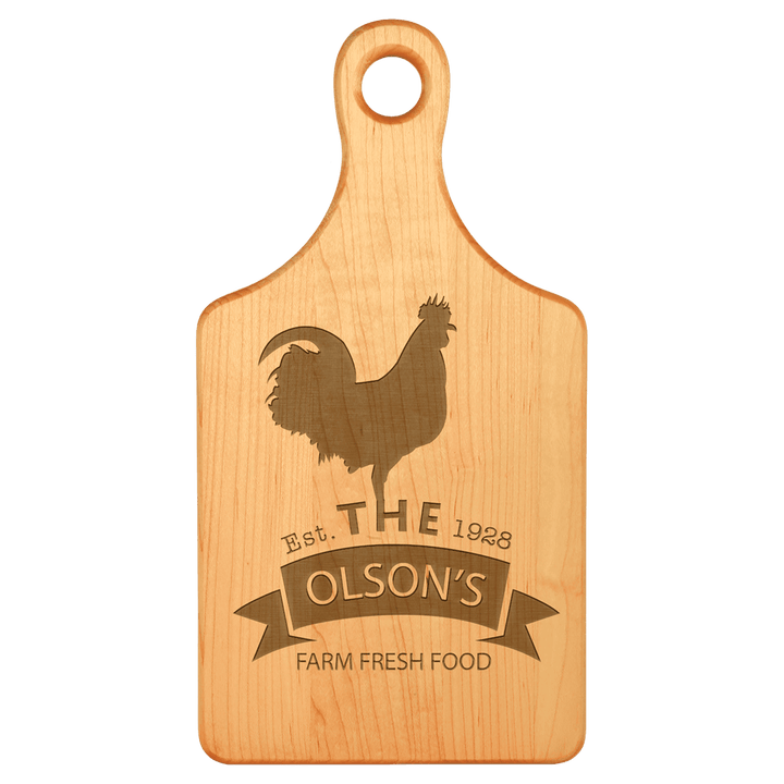 13 1/2" x 7" maple paddle cutting board
