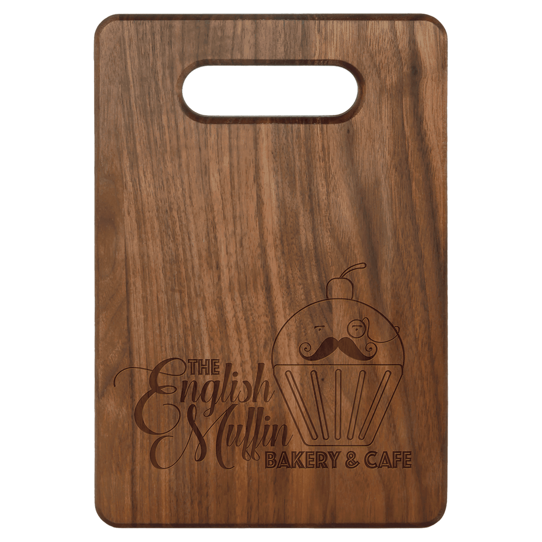 9" x 6" walnut cutting board