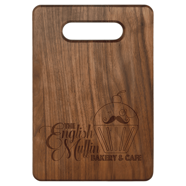 9" x 6" walnut cutting board
